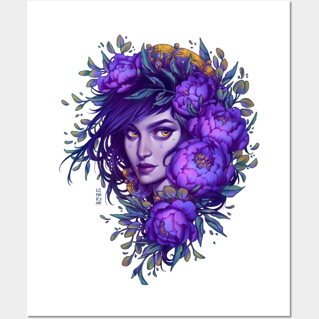 Purple Witch Wall Art by Dimary
